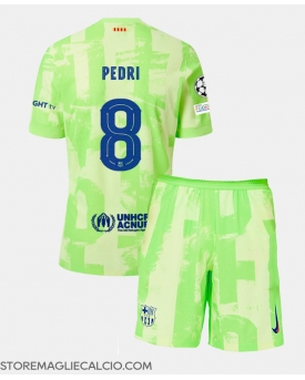 Barcelona Pedri Gonzalez #8 Maglia Gara Terza Repliche 2024-25 Bambino